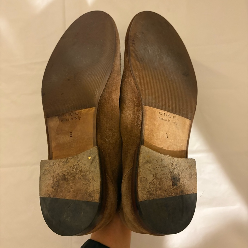 GUCCI tan suede loafers - Picture 10 of 10